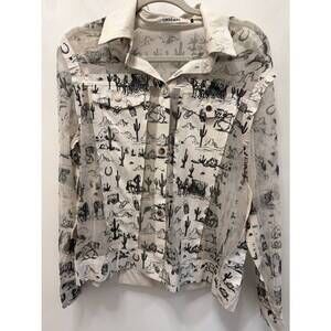 NEW ORIGAMI women's faux suede trim jacket in cream